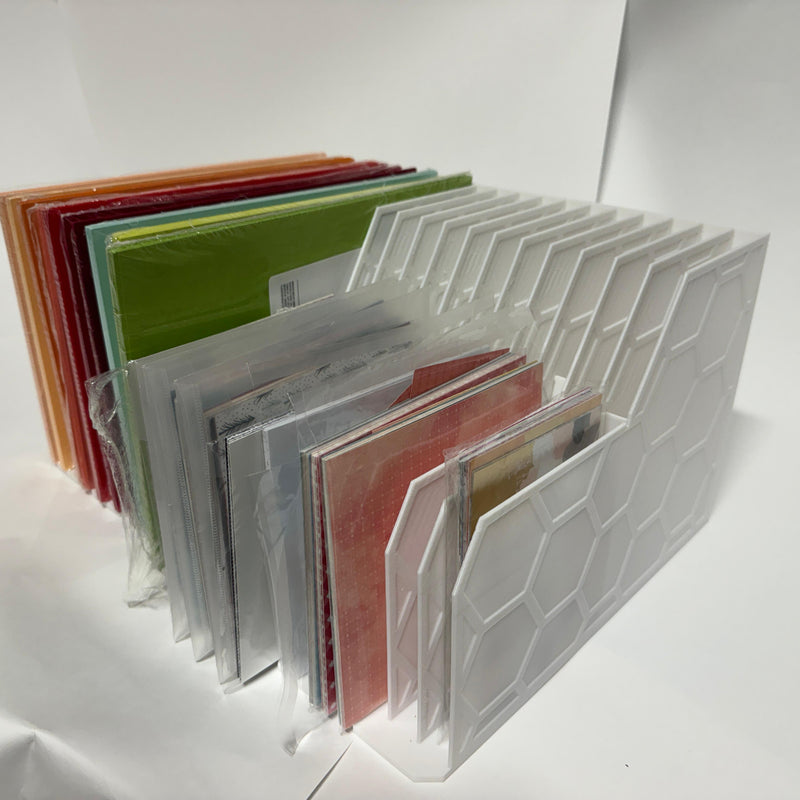 PaperFusion Designerpapier Display - Stehsammler Organizer Papieraufbewahrung Bürobedarf Büro Zubehör Sortierhilfe