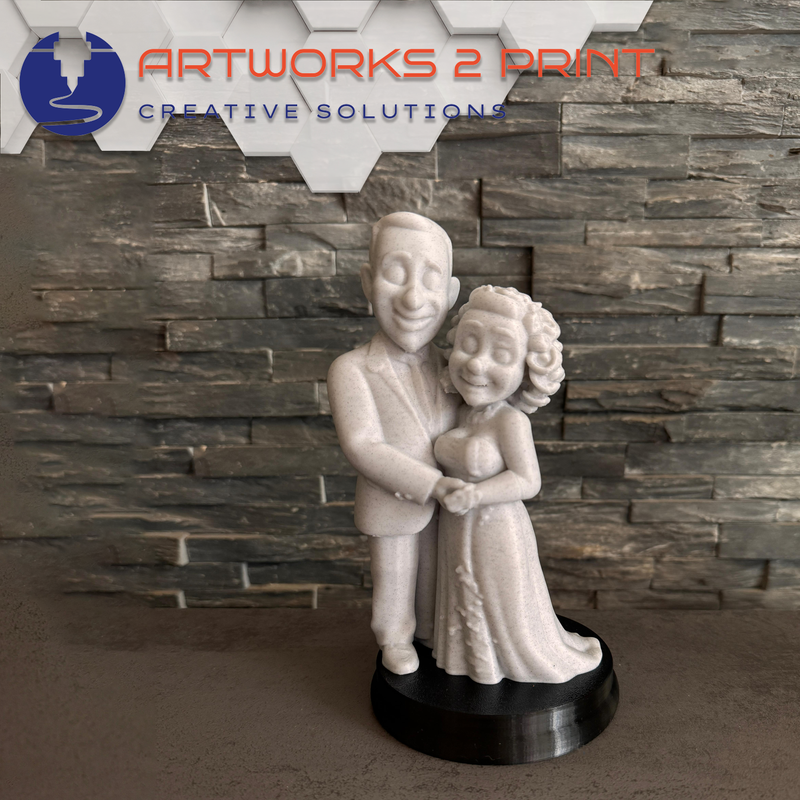 MiniMe - Individuelle 3D-Figur aus deinem Foto - Marmor-Look - Geschenkidee