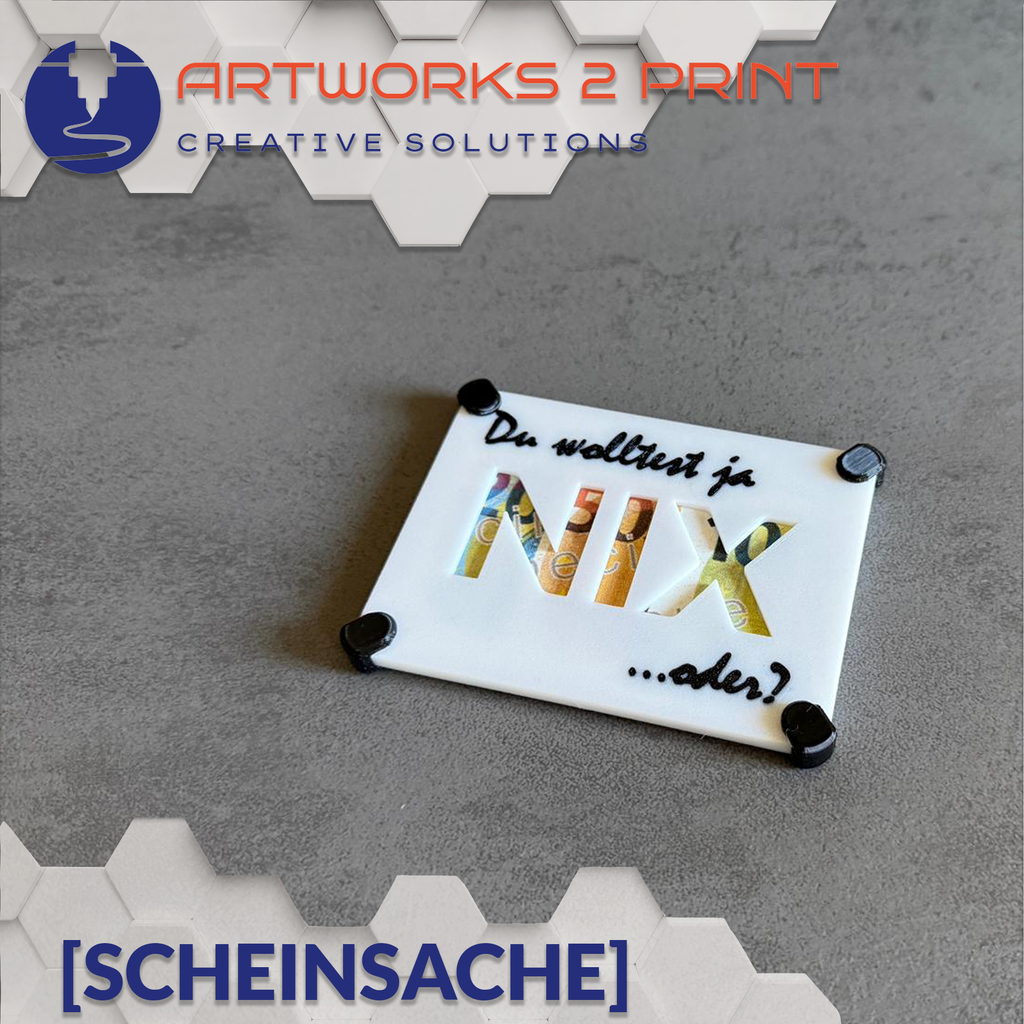 Geldgeschenk-Verpackung „ScheinSache“ – kreative Geschenkbox für Geld & Gutscheine | Witzige Geschenkidee