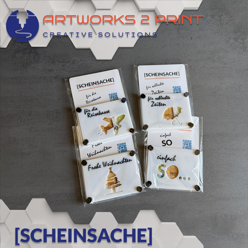 Geldgeschenk-Verpackung „ScheinSache“ – kreative Geschenkbox für Geld & Gutscheine | Witzige Geschenkidee