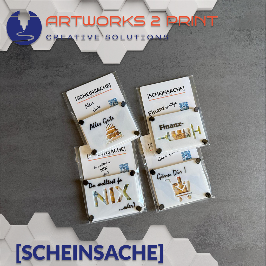 Geldgeschenk-Verpackung „ScheinSache“ – kreative Geschenkbox für Geld & Gutscheine | Witzige Geschenkidee