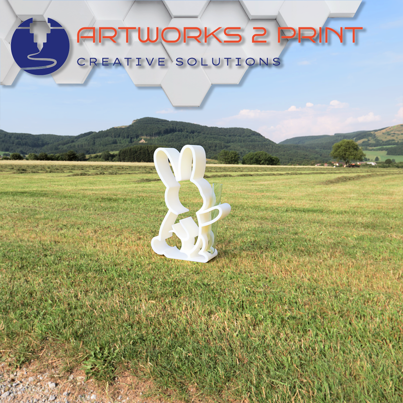 FlowerBuddy – 3D-gedruckte Blumenvase Figur mit Reagenzglas | artworks2print